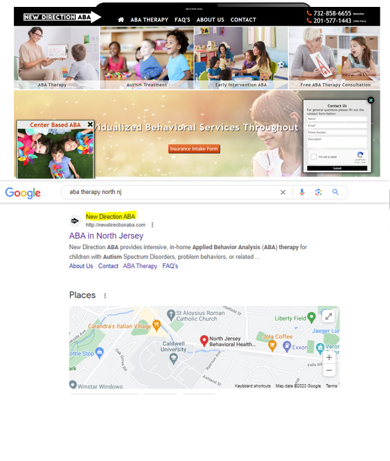ABA Therapy Website Design - Google